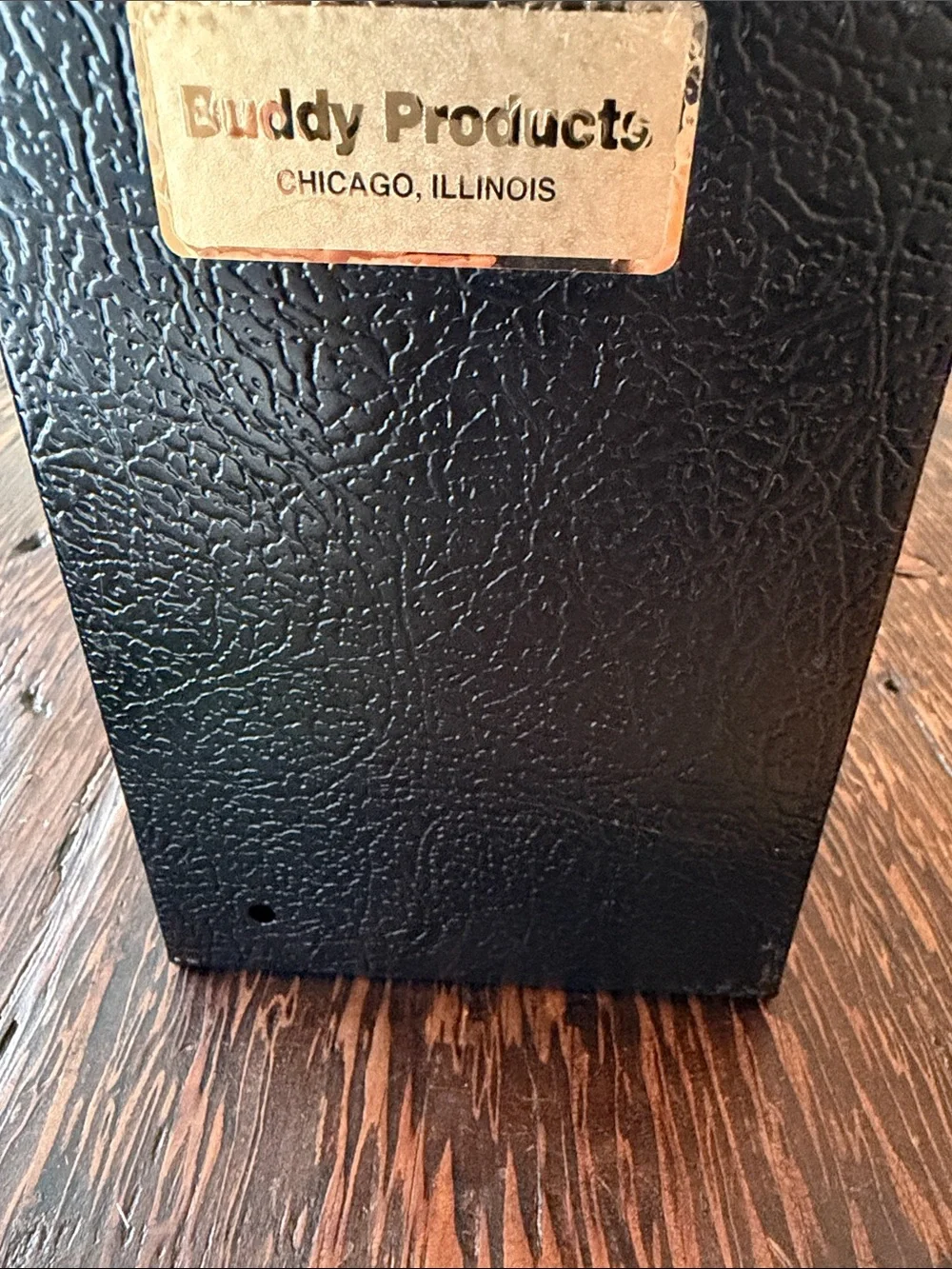 Buddy Products - Vintage Black Index Card File Box with Alphabet Tabs - Black